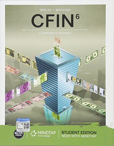 Cover of CFIN (with MindTap Finance, 1 term (6 months) Printed Access Card) by Brigham, Eugene, paperback Book