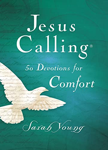 Cover of Jesus Calling, 50 Devotions for Comfort, Hardcover, with Scripture References by Young, Sarah, hardcover Book