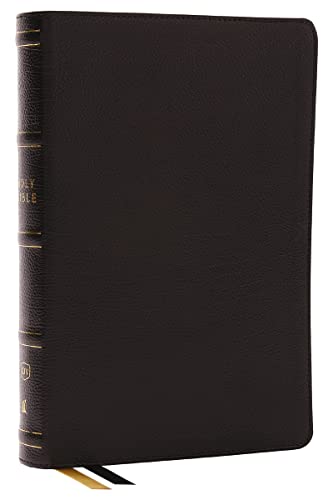 KJV Holy Bible with 73,000 Center-Column Cross References, Black Genuine Leather, Red Letter, Comfort Print: King James Version