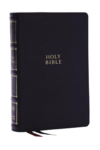 KJV Holy Bible: Compact Bible with 43,000 Center-Column Cross References, Black Genuine Leather, Red Letter, Comfort Print: King James Version