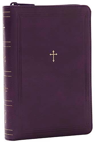 NKJV Compact Paragraph-Style Bible w/ 43,000 Cross References, Purple Leathersoft with zipper, Red Letter, Comfort Print: Holy Bible, New King James Version: Holy Bible, New King James Version