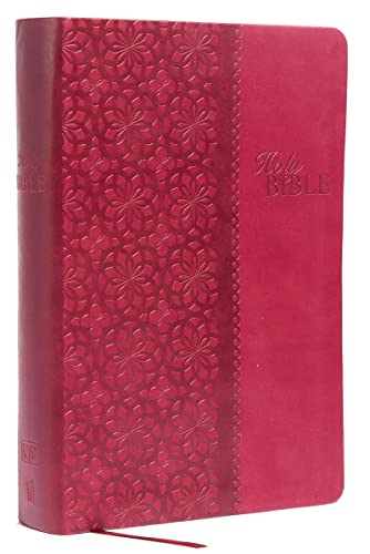 KJV Study Bible, Large Print, Leathersoft, Red/Pink, Red Letter: Second Edition (Signature)