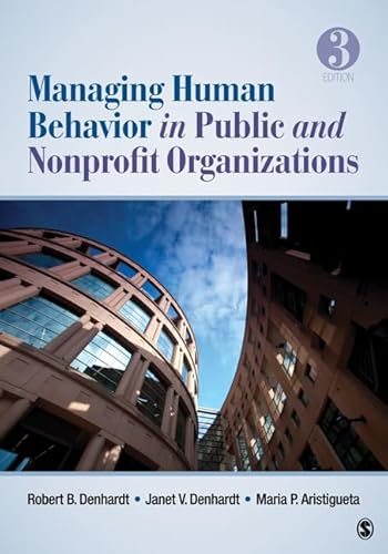 Cover of Managing Human Behavior in Public and Nonprofit Organizations by Aristigueta, Maria P., paperback Book