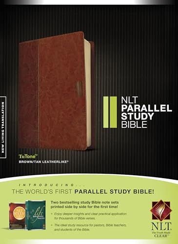 NLT Parallel Study Bible, TuTone (LeatherLike, Brown/Tan)