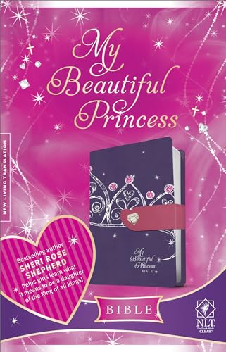 My Beautiful Princess Bible NLT, TuTone (LeatherLike, Purple Crown)
