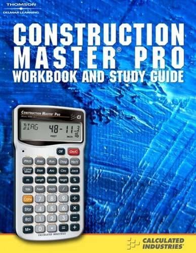 Construction Master Pro: Workbook and Study Guide