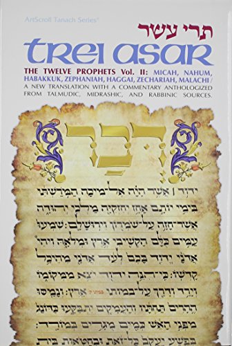 Trei Asar: The Twelve Prophets Vol. II: / A New Translation With A Commentary Anthologized From Talmudic, Midrashic, And Rabbinic Sources (Artscroll Tanach Series) (English and Hebrew Edition)