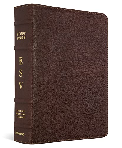 ESV Study Bible (Cowhide, Deep Brown)