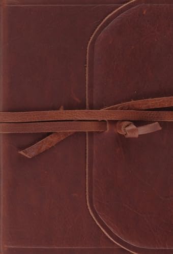 ESV Large Print Compact Bible (Brown, Flap with Strap)