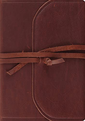 ESV Journaling Bible, Interleaved Edition (Brown, Flap with Strap)