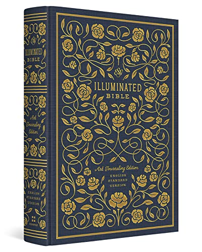 ESV Illuminated Bible, Art Journaling Edition (Cloth over Board, Navy)