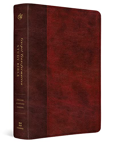 ESV Gospel Transformation Study Bible: Christ in All of Scripture, Grace for All of Life (TruTone, Burgundy/Red, Timeless Design)