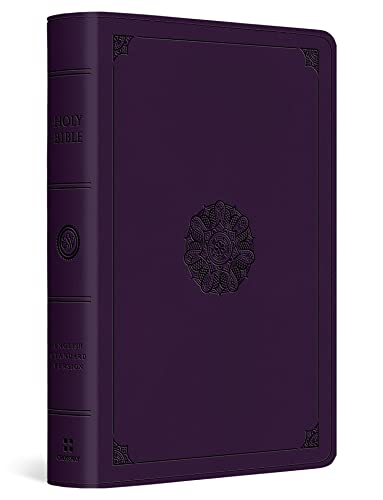 ESV Large Print Bible (TruTone, Lavender, Emblem Design)