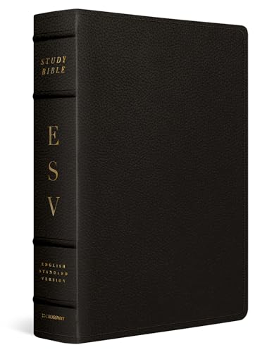 ESV Study Bible, Large Print (Buffalo Leather, Deep Brown)