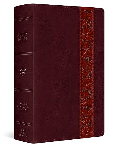 ESV Large Print Personal Size Bible (TruTone, Mahogany, Trellis Design)