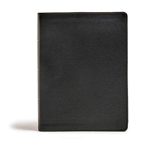 CSB Tony Evans Study Bible, Black Genuine Leather, Black Letter, Study Notes and Commentary, Articles, Videos, Charts, Easy-to-Read Bible Serif Type