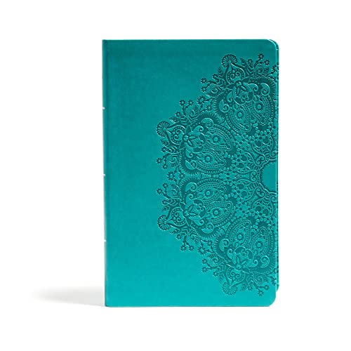 CSB Large Print Personal Size Reference Bible, Teal LeatherTouch, Red Letter, Presentation Page, Cross-References, Full-Color Maps, Easy-to-Read Bible Serif Type