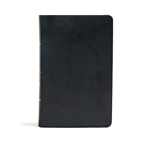 CSB Large Print Personal Size Reference Bible, Black LeatherTouch, Red Letter, Presentation Page, Cross-References, Full-Color Maps, Easy-to-Read Bible Serif Type