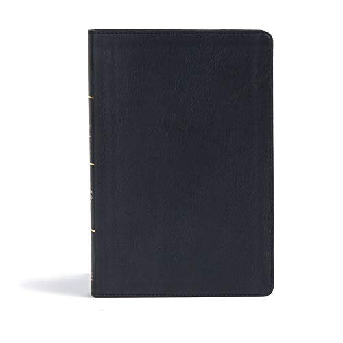 CSB Giant Print Reference Bible, Black LeatherTouch, Red Letter, Presentation Page, Cross-References, Full-Color Maps, Easy-to-Read Bible Serif Type