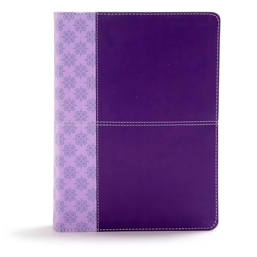 CSB Study Bible, Purple LeatherTouch, Red Letter, Study Notes and Commentary, Illustrations, Articles, Word Studies, Outlines, Timelines, Easy-to-Read Bible Serif Type