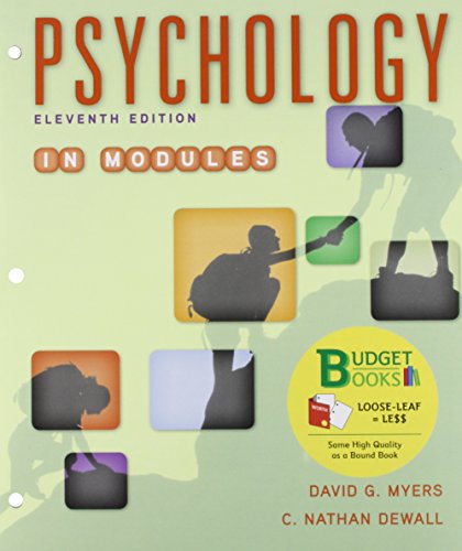 Loose-leaf Version for Psychology in Modules