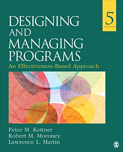 Designing and Managing Programs: An Effectiveness-Based Approach (SAGE Sourcebooks for the Human Services)