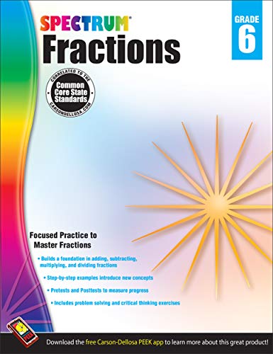 Spectrum - Fractions Workbook, Grade 6