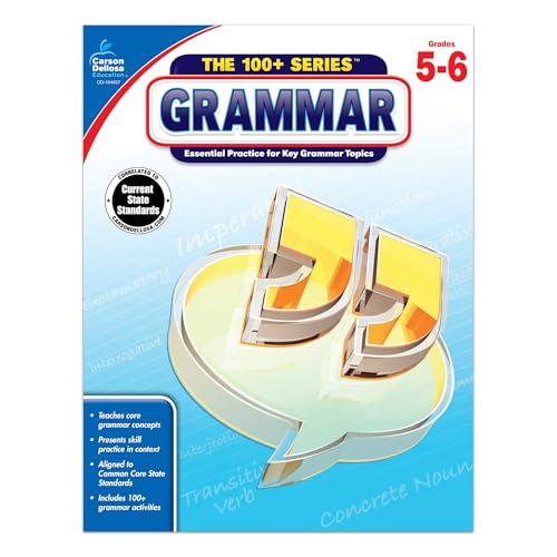 Carson Dellosa | Grammar Resource Workbook | 5th–6th Grade, 128pgs (The 100+ Series™) (Volume 10)