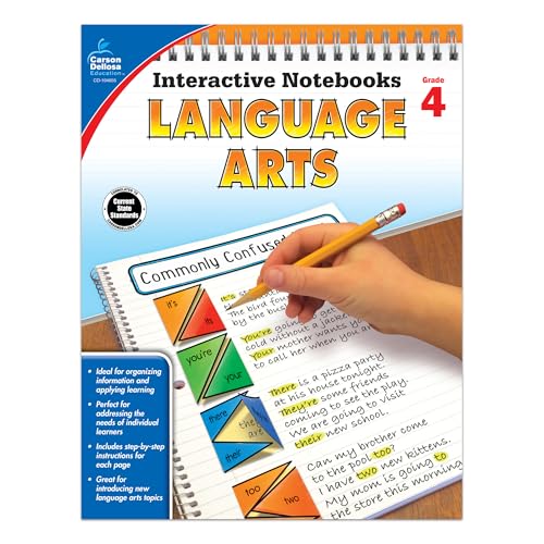 Carson Dellosa | Language Arts Interactive Notebook | 4th Grade, 96pgs (Interactive Notebooks)
