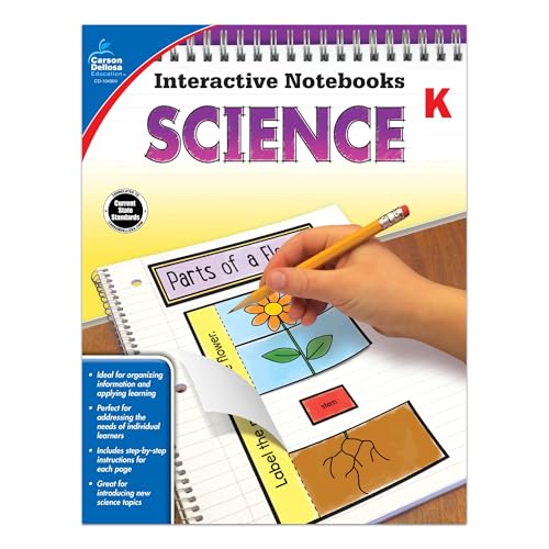 Carson Dellosa | Science Interactive Notebook | Kindergarten, 96pgs (Interactive Notebooks)
