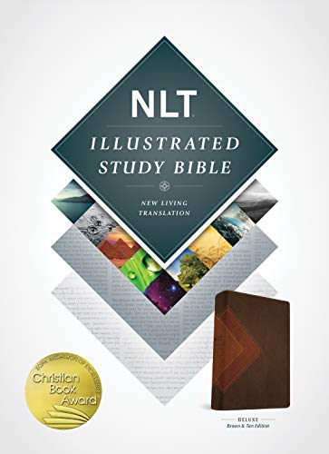 Illustrated Study Bible NLT, TuTone (LeatherLike, Brown/Tan)