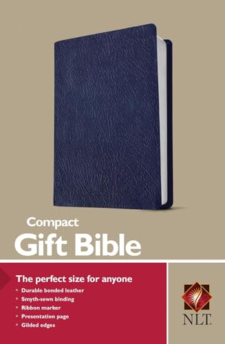 Compact Gift Bible NLT (Bonded Leather, Navy)