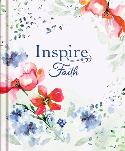 Inspire FAITH Bible Large Print NLT, Filament Enabled (Hardcover, Wildflower Meadow): The Bible for Coloring & Creative Journaling