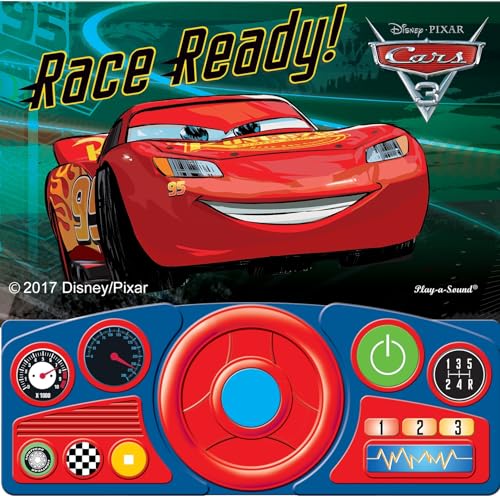 Pixar - Cars 3 Steering Wheel Sound Book - Race Ready! - PI Kids (Disney Pixar Cars 3)