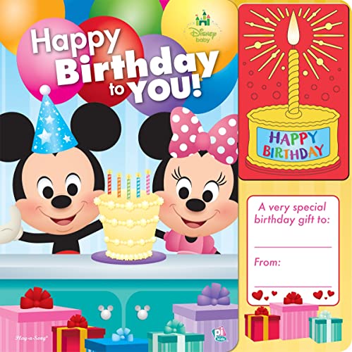 Disney Baby Mickey and Minnie Mouse - Happy Birthday to You Sound Book - PI Kids