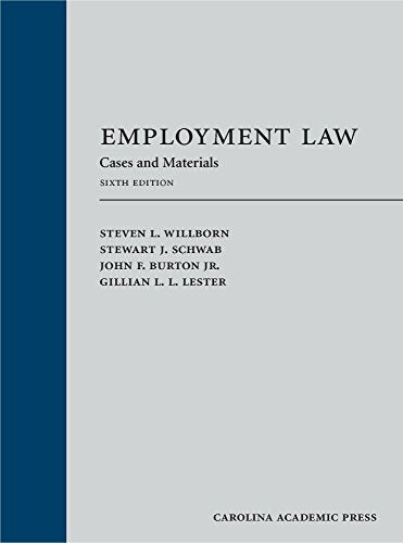 Employment Law: Cases and Materials