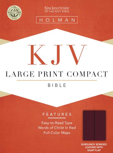 Large Print Compact Bible-KJV-Snap Flap