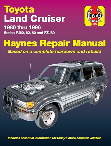 Toyota Land Cruiser FJ60, 62,80 & FZJ80, '80'96 (Haynes Repair Manuals)