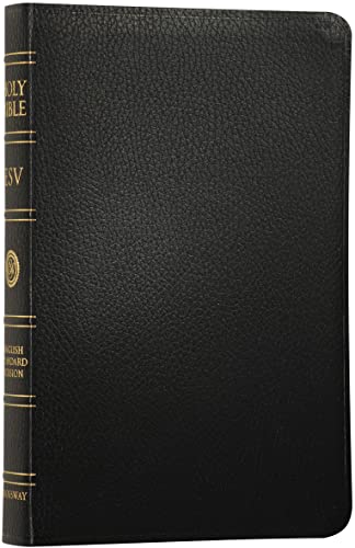 ESV Classic Reference Bible, Premium Bonded Leather, Black, Red Letter Text