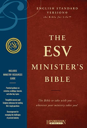 Holy Bible: English Standard Version, Black, Genuine Leather, Minister's Bible