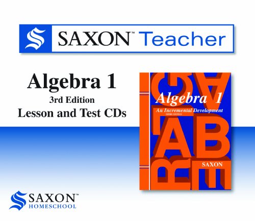 Homeschool Teacher CD-ROM Package 2008: Third Edition (Saxon Algebra 1)