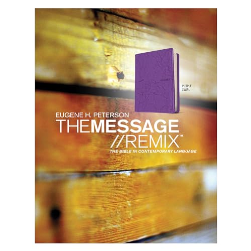 The Message//REMIX (Leather-Look, Purple): The Bible in Contemporary Language