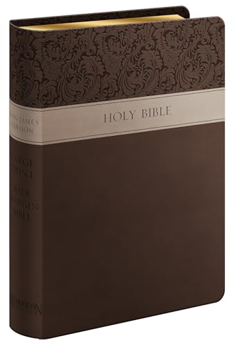 KJV Large Print Wide Margin Bible (Flexisoft, Brown, Red Letter)