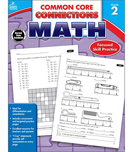 Carson Dellosa | Common Core Connections Math Workbook | 2nd Grade, 96pgs