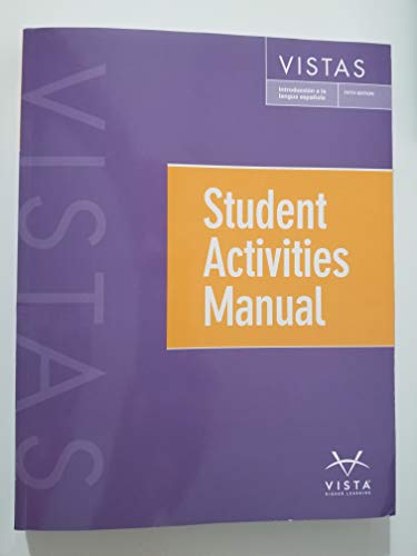 Vistas 5e Student Activities Manual