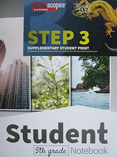 STEMscopes Student 5th Grade Notebook California CA-NGSS 3D