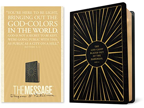 The Message Anniversary Edition (Leather-Look, Life-Light Black)