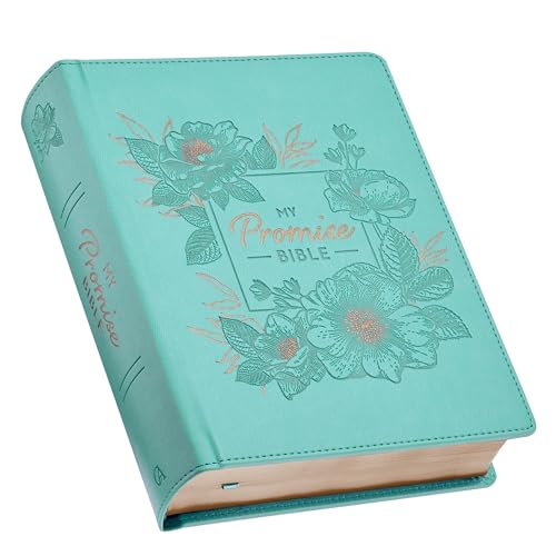 KJV Holy Bible, My Promise Bible, Faux Leather Hardcover w/Bible Tabs, Coloring Stickers, Ribbon Markers, King James Version, Teal (KJV Promise Bible Editions)