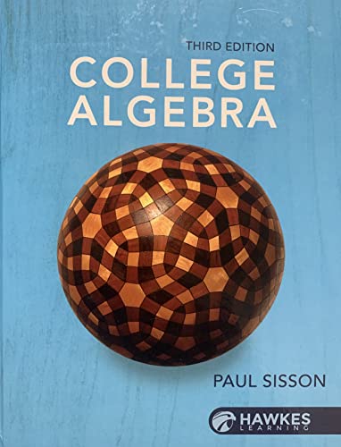 College Algebra 3e