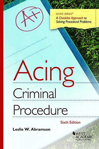 Acing Criminal Procedure (Acing Series)